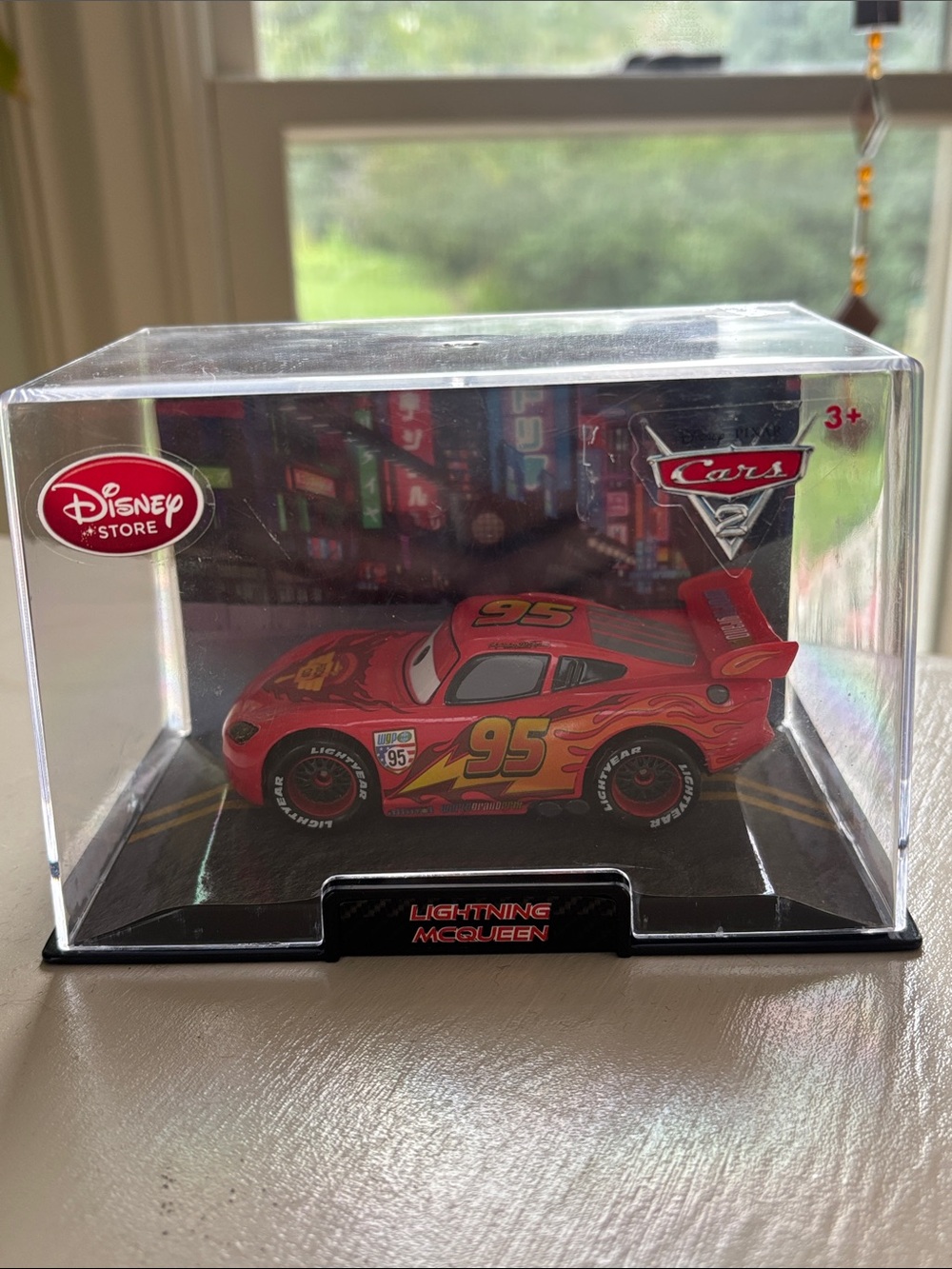 Disney Red and Yellow Lightning McQueen Collector Car